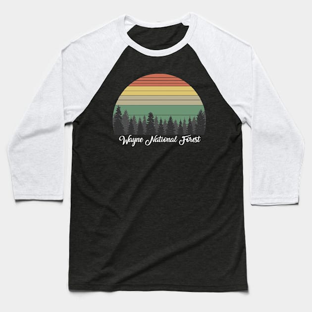 Wayne National Forest Baseball T-Shirt by Kerlem